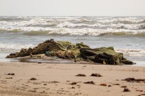 Fishing industry polluting the ocean with discarded nets